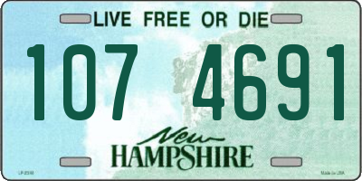 NH license plate 1074691