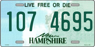 NH license plate 1074695
