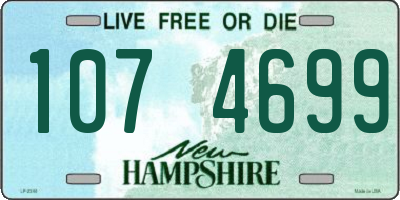 NH license plate 1074699