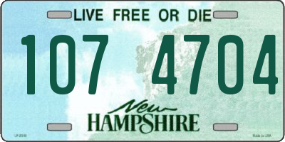 NH license plate 1074704