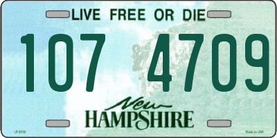 NH license plate 1074709