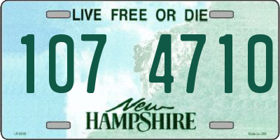 NH license plate 1074710