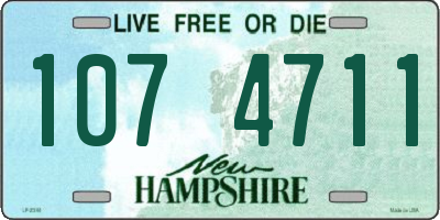 NH license plate 1074711