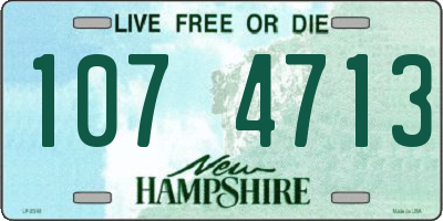 NH license plate 1074713