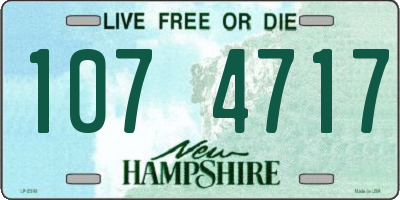 NH license plate 1074717