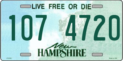 NH license plate 1074720