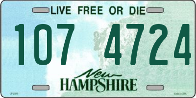 NH license plate 1074724