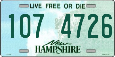NH license plate 1074726