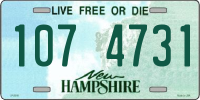 NH license plate 1074731