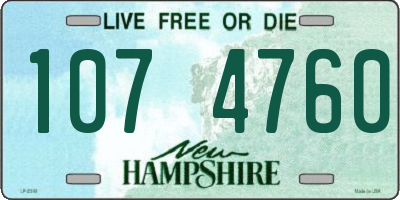 NH license plate 1074760