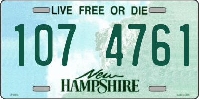 NH license plate 1074761