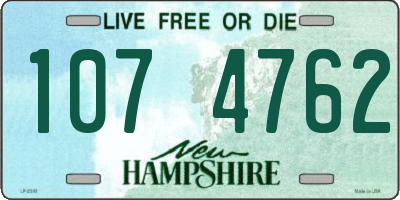 NH license plate 1074762