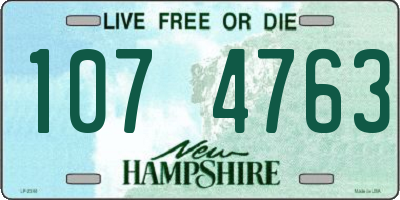 NH license plate 1074763