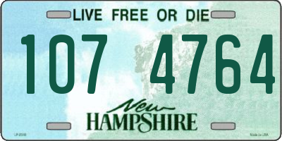 NH license plate 1074764