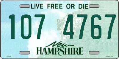 NH license plate 1074767