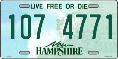 NH license plate 1074771