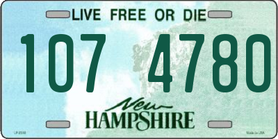 NH license plate 1074780