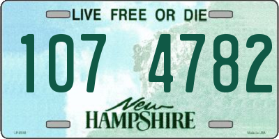 NH license plate 1074782