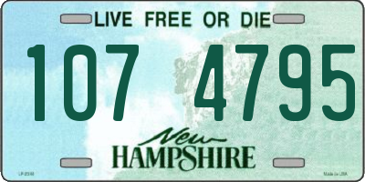 NH license plate 1074795