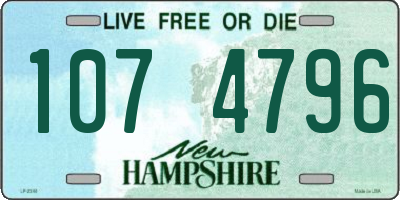 NH license plate 1074796