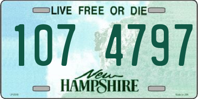 NH license plate 1074797