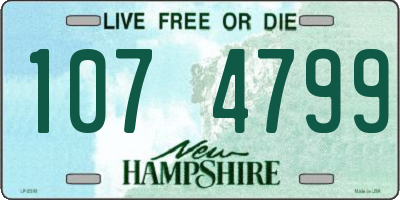 NH license plate 1074799