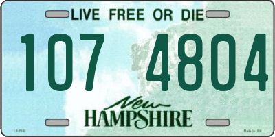 NH license plate 1074804