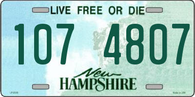 NH license plate 1074807