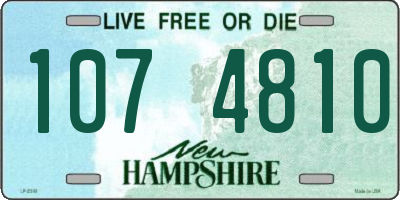 NH license plate 1074810