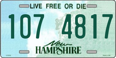 NH license plate 1074817