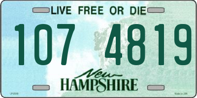 NH license plate 1074819