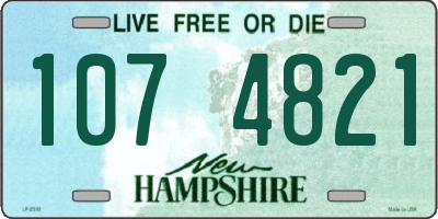 NH license plate 1074821