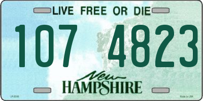 NH license plate 1074823