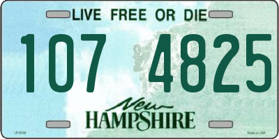 NH license plate 1074825