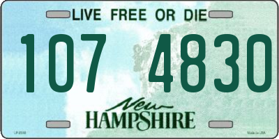 NH license plate 1074830
