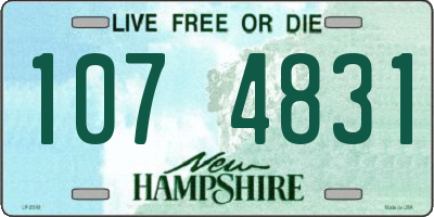NH license plate 1074831