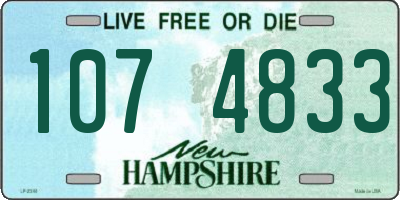 NH license plate 1074833