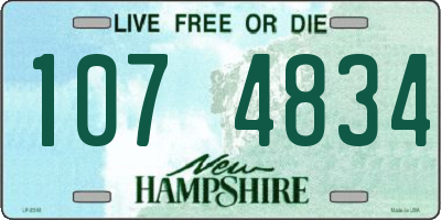 NH license plate 1074834