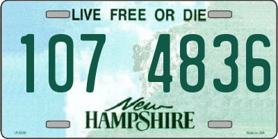 NH license plate 1074836