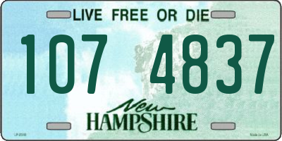 NH license plate 1074837