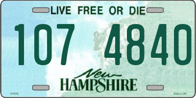 NH license plate 1074840