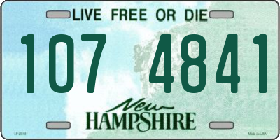NH license plate 1074841