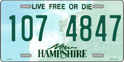 NH license plate 1074847