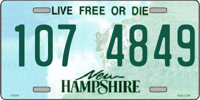 NH license plate 1074849