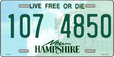 NH license plate 1074850