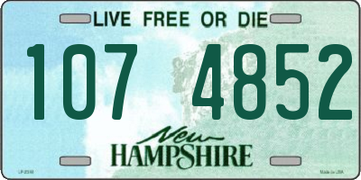 NH license plate 1074852