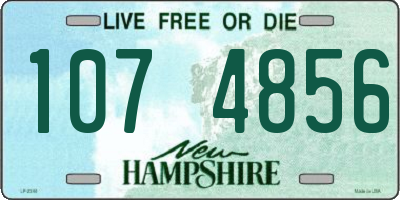 NH license plate 1074856