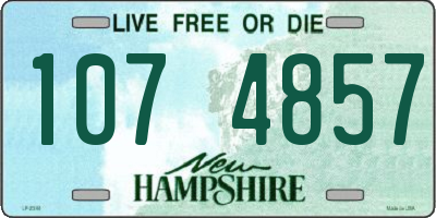 NH license plate 1074857