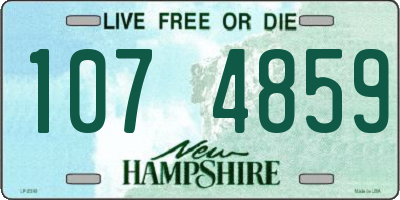 NH license plate 1074859