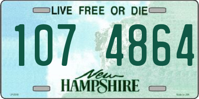 NH license plate 1074864